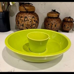 Fiestaware  Chip & Dip set Limegrass